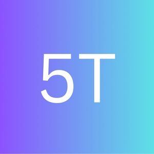 Gradient Purple and Blue Graphic Tee